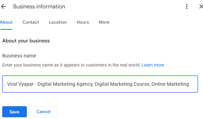 optimize Google my business profile, online marketing,