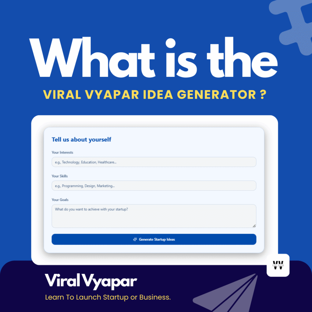 viral vyapar idea generator tool,