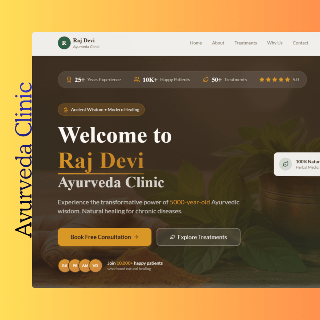 Ayurveda clinic, ayurveda website,