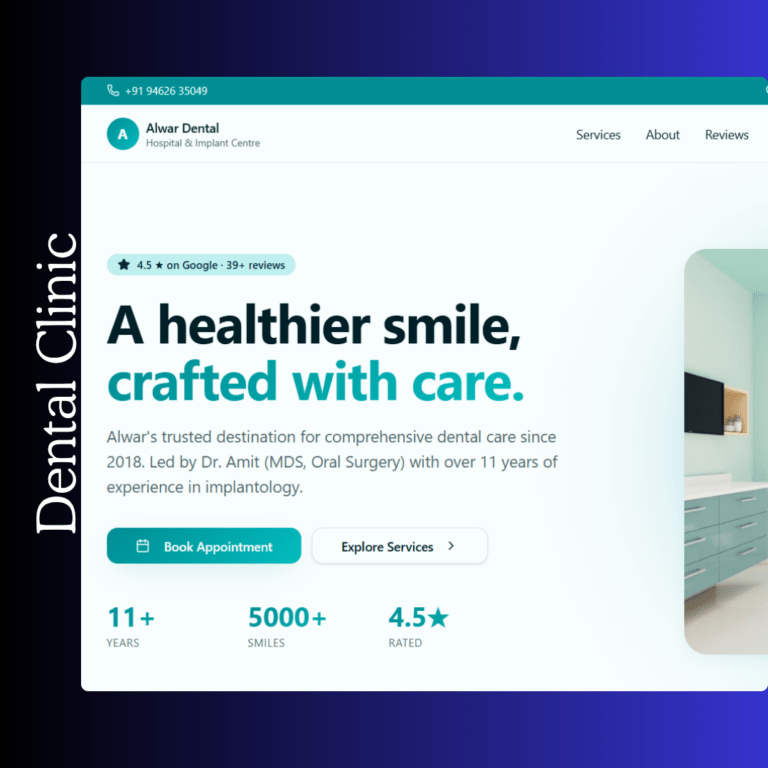 Dental Clinic Website Project
